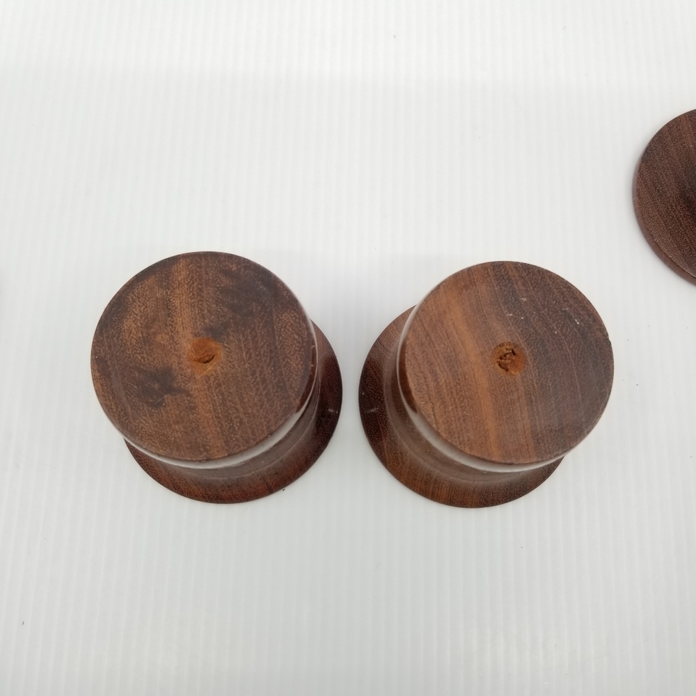 Primitive Farmhouse Condiment Spice Salt Pepper Wooden Set With Spoon‎ - Picture 9 of 10